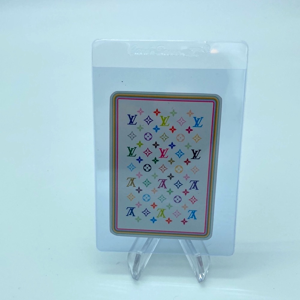 LOUIS VUITTON X TAKASHI MURAKAMI KING OF SPADE PLAYING CARD WITH STAND